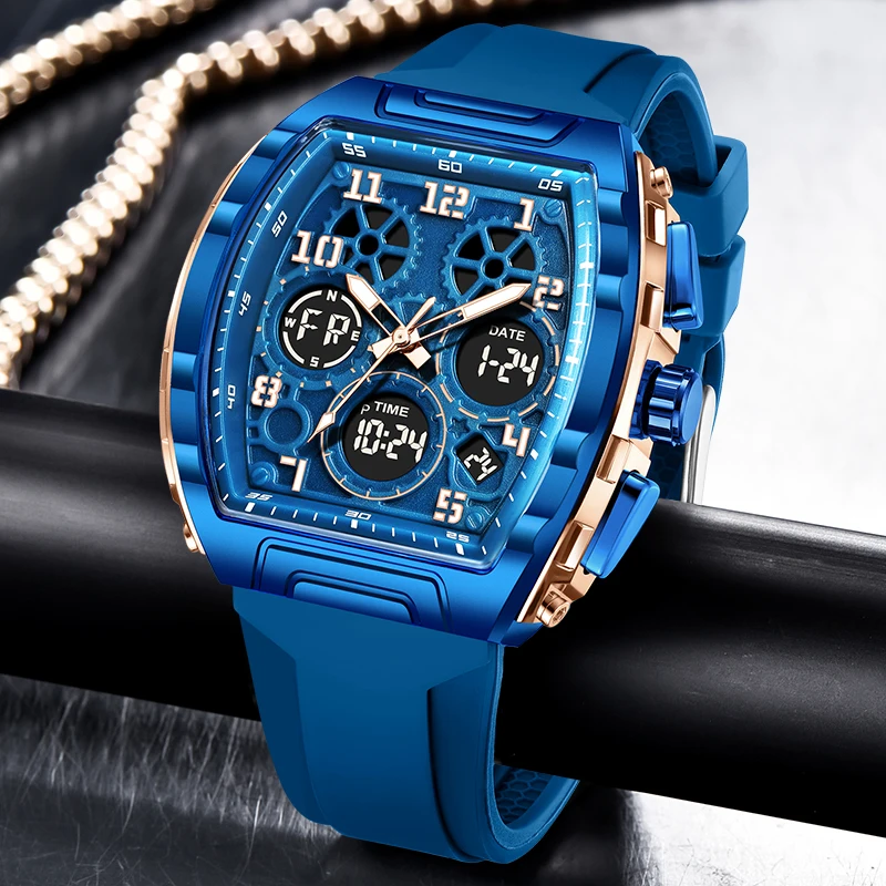 LIGE 2026 Новые модные мужские часы FOXBOX Роскошные кварцевые наручные часы с двойным дисплеем 30 м Водонепроницаемые светящиеся часы Мужские подарки Reloj
LIGE 2026 Новые модные мужские часы FOXBOX Роскошные кварцевые наручные часы с двойным дисплеем 30 м Водонепроницаемые светящиеся часы Мужские подарки Reloj