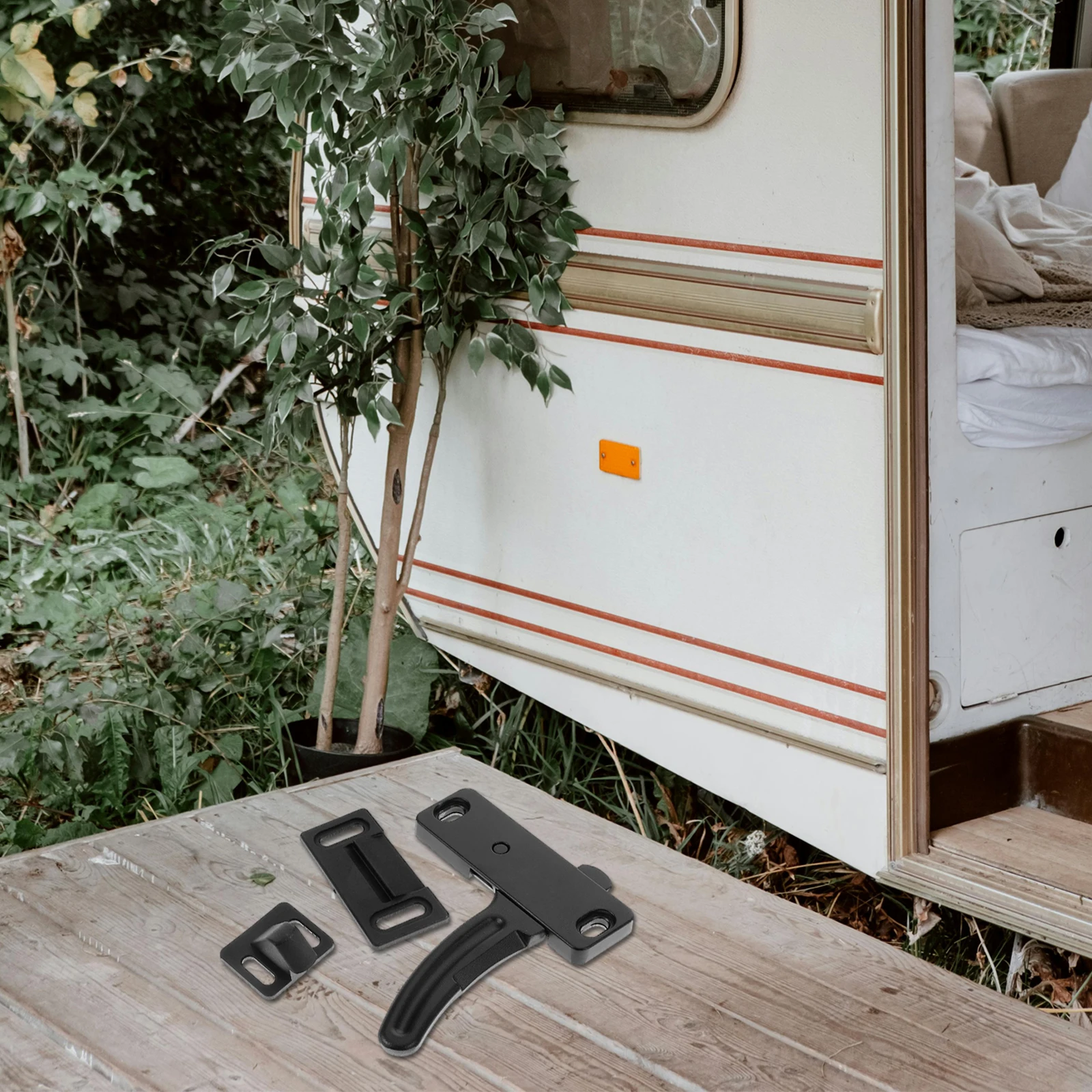 RV Screen Door Latch Replacement Black H Camper Long Trucks Aluminum Durable Easy Install Left L Shaped RV Accessories
RV Screen Door Latch Replacement Black H Camper Long Trucks Aluminum Durable Easy Install Left L Shaped RV Accessories