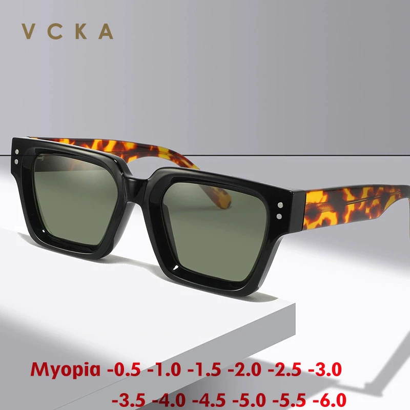 VCKA Classics Acetate Myopia Polarization Sunglasses Women Men Square Frame Glasses Prescription Optics Eyewear -0.50 to -10
VCKA Classics Acetate Myopia Polarization Sunglasses Women Men Square Frame Glasses Prescription Optics Eyewear -0.50 to -10