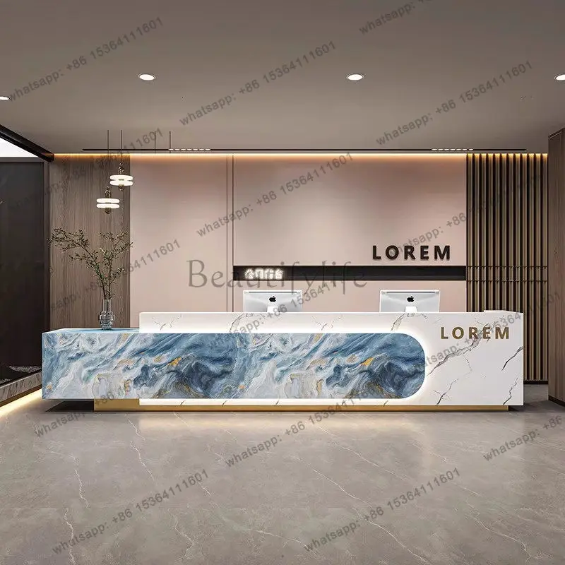 LJY Design Curved Reception Desks Commericial Service Counter Elegant Reception Desks Welcome Front Desk Scrivania Office Furnit
LJY Design Curved Reception Desks Commericial Service Counter Elegant Reception Desks Welcome Front Desk Scrivania Office Furnit