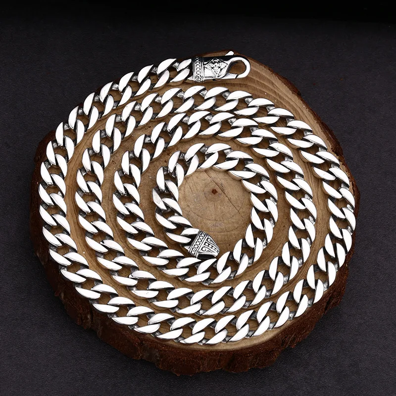 s925 sterling silver necklace Seiko Vajra Cuban necklace retro men's and women's same style trendy unique ornament
s925 sterling silver necklace Seiko Vajra Cuban necklace retro men's and women's same style trendy unique ornament