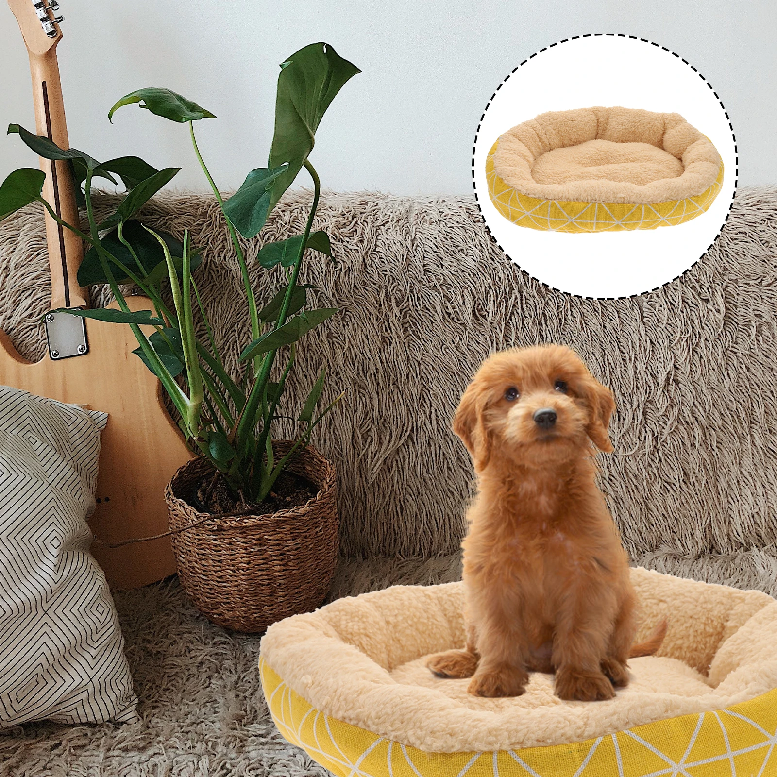 1pcs Pet Bed Warm Fleece Indoor Cat Dog Sleeping Nest Comfortable Cartoon Cushion Portable Lamb House Compact Pet Kennel
1pcs Pet Bed Warm Fleece Indoor Cat Dog Sleeping Nest Comfortable Cartoon Cushion Portable Lamb House Compact Pet Kennel