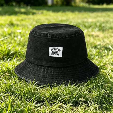 1 adet Retro Kolay Yıkanabilir Balıkçı Şapkası, Desenli Baskı, Vintage Stil, Hafif Her Şeyle Uyumlu Kova Şapkası X Balıkçı Şapkası X Baba Şapkası, Uni