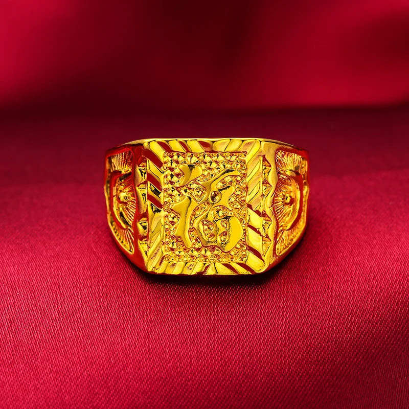 "Luck & Auspiciousness" Adjustable Ring for Men, 24K Gold, AU999 | Unisex "Ji" character design, subtle unity for couples.
"Luck & Auspiciousness" Adjustable Ring for Men, 24K Gold, AU999 | Unisex "Ji" character design, subtle unity for couples.