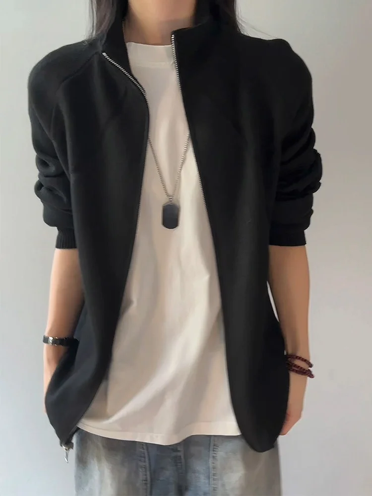 Bla Knitted Open Cardigan Coat Men Women Sle Loose Fit Autumn Casual Sweatirt Stand Collar Comfortable Polyester Fiber
Bla Knitted Open Cardigan Coat Men Women Sle Loose Fit Autumn Casual Sweatirt Stand Collar Comfortable Polyester Fiber