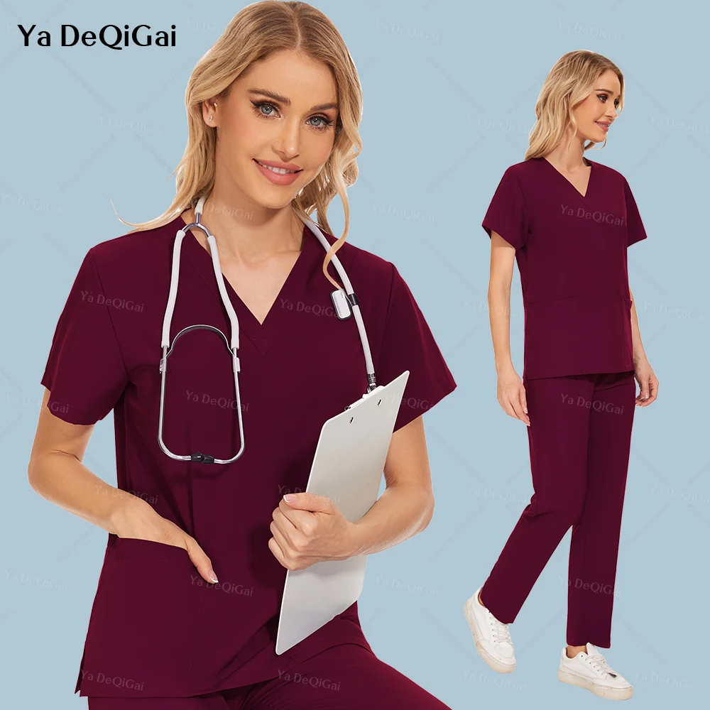 Slim Classic Leisure Medical Scrubs Uniform Women Men Scrub Sets Surgery Nursing Accessories Dental Clinic Beauty Salon Workwear
Slim Classic Leisure Medical Scrubs Uniform Women Men Scrub Sets Surgery Nursing Accessories Dental Clinic Beauty Salon Workwear