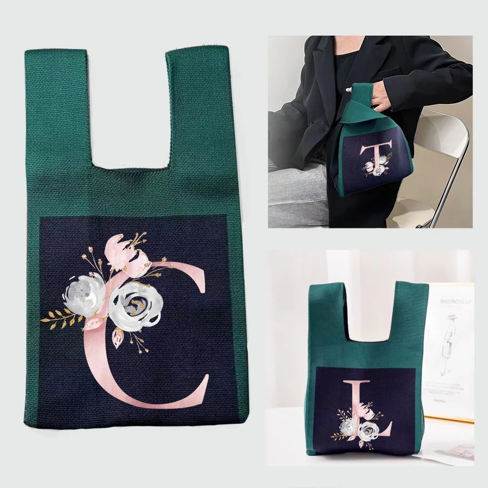 Handbag Pink Flower Top-handle Bags Portable Knitted Yarn Storage Bag Crochet Bag Shopping Storage Practical and malist Tote
Handbag Pink Flower Top-handle Bags Portable Knitted Yarn Storage Bag Crochet Bag Shopping Storage Practical and malist Tote
