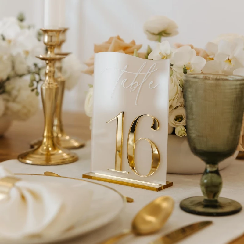 Wedding Table Numbers with Stands -Acrylic 3D Gold Mirror Table Signs -Reception Table Decor-Table Setting for Party,Anniversary
Wedding Table Numbers with Stands -Acrylic 3D Gold Mirror Table Signs -Reception Table Decor-Table Setting for Party,Anniversary
