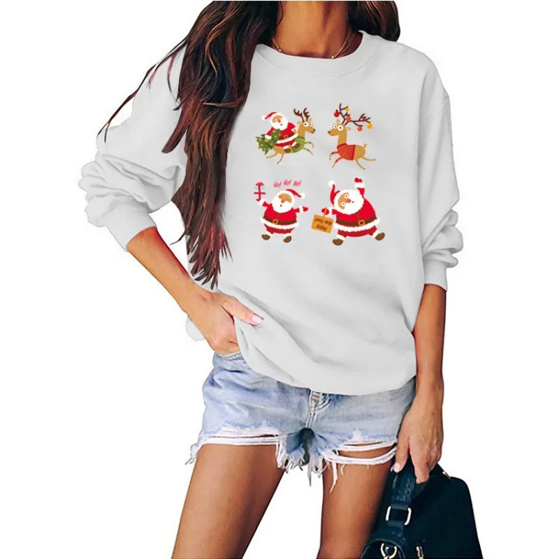 Merry Christms Europe and The United States Hot Christmas Printed Women's Crew-neck Hoodie Sweatshirt Clothes Sweatshirts
Merry Christms Europe and The United States Hot Christmas Printed Women's Crew-neck Hoodie Sweatshirt Clothes Sweatshirts