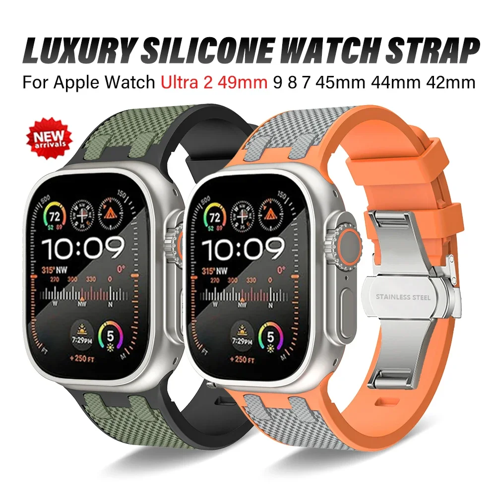 Роскошный силиконовый браслет-петля для Apple Watch Ultra2 49 мм 9 8 7 6 5 4 se Спортивный ремешок для Iwatch 45 мм 44 мм 42 мм Мягкий ремешок Correa
Роскошный силиконовый браслет-петля для Apple Watch Ultra2 49 мм 9 8 7 6 5 4 se Спортивный ремешок для Iwatch 45 мм 44 мм 42 мм Мягкий ремешок Correa