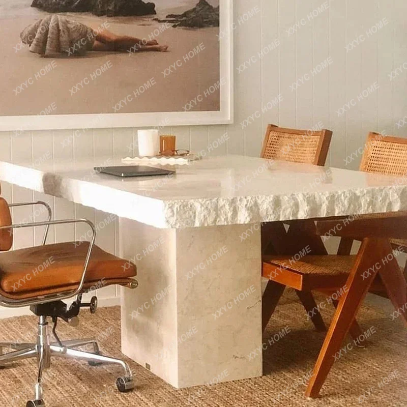 L Old Dining Table Rectangle Medieval Natural Eating Table Broken Travertine Wabi Marble Design
L Old Dining Table Rectangle Medieval Natural Eating Table Broken Travertine Wabi Marble Design