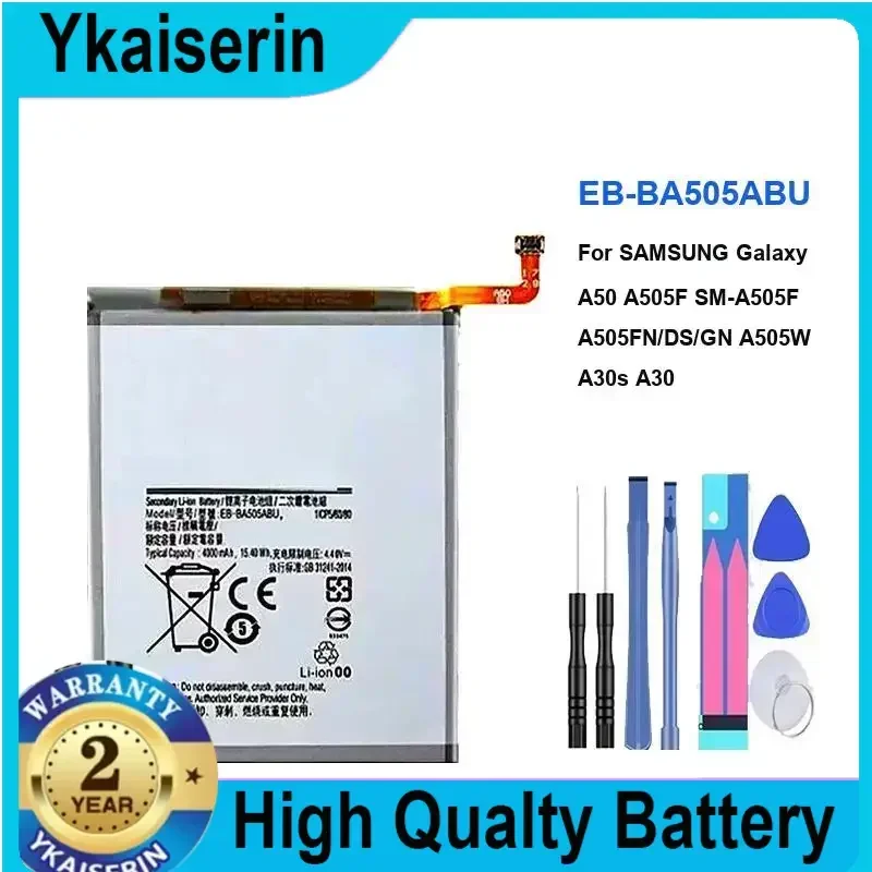 Аккумулятор для Samsung Galaxy A50 A505F SM-A505F A505FN/DS A505GN/DS A505W A30s A30 SM-A507FN A50S, EB-BA505ABN EB-BA505ABU, 4000 мАч
Аккумулятор для Samsung Galaxy A50 A505F SM-A505F A505FN/DS A505GN/DS A505W A30s A30 SM-A507FN A50S, EB-BA505ABN EB-BA505ABU, 4000 мАч