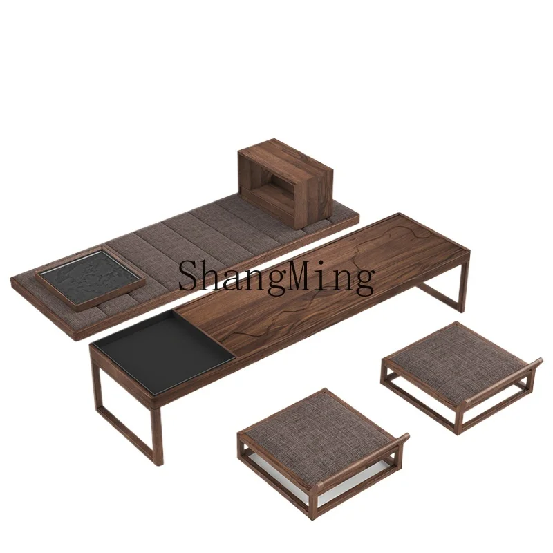 ZYH black walnut solid wood modern new Chinese coffee table log and room tatami tea table
ZYH black walnut solid wood modern new Chinese coffee table log and room tatami tea table