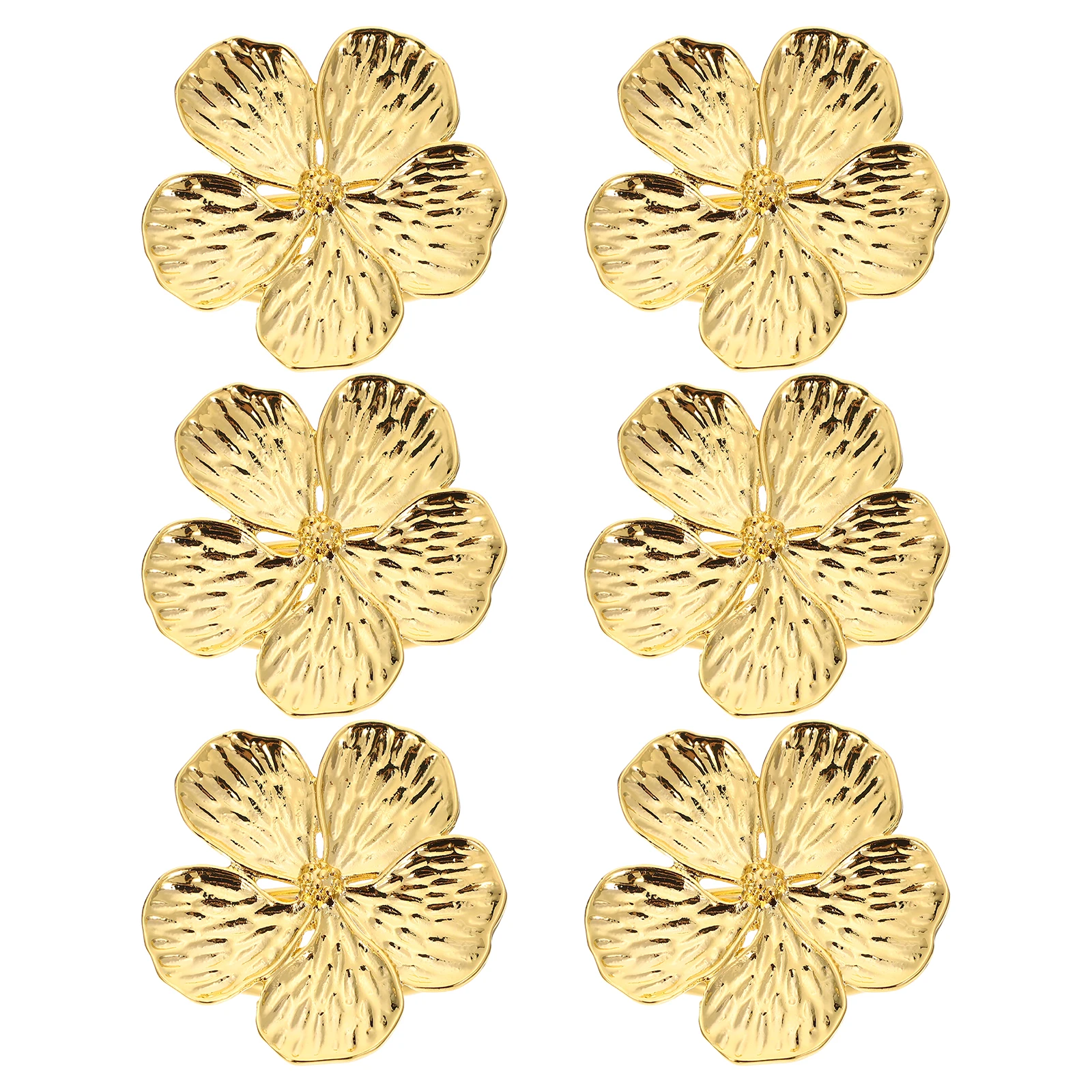 6pcs Flower Rings Elegant Metal Gold Home Wedding Decor Restaurant Party Wedding Table Decor Kitchen Bar Accessories
6pcs Flower Rings Elegant Metal Gold Home Wedding Decor Restaurant Party Wedding Table Decor Kitchen Bar Accessories