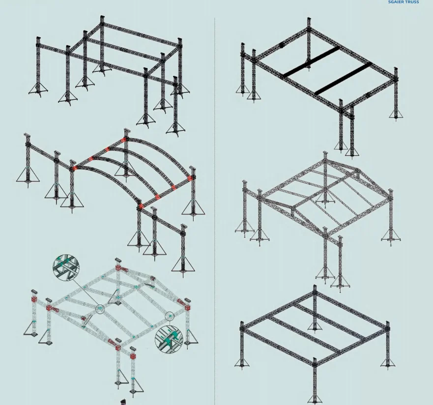 Portable Aluminum Alloy Truss System Spigot For Outdoor Events With 1000kg Load Capacity Modular Design & Durable Construction
Portable Aluminum Alloy Truss System Spigot For Outdoor Events With 1000kg Load Capacity Modular Design & Durable Construction