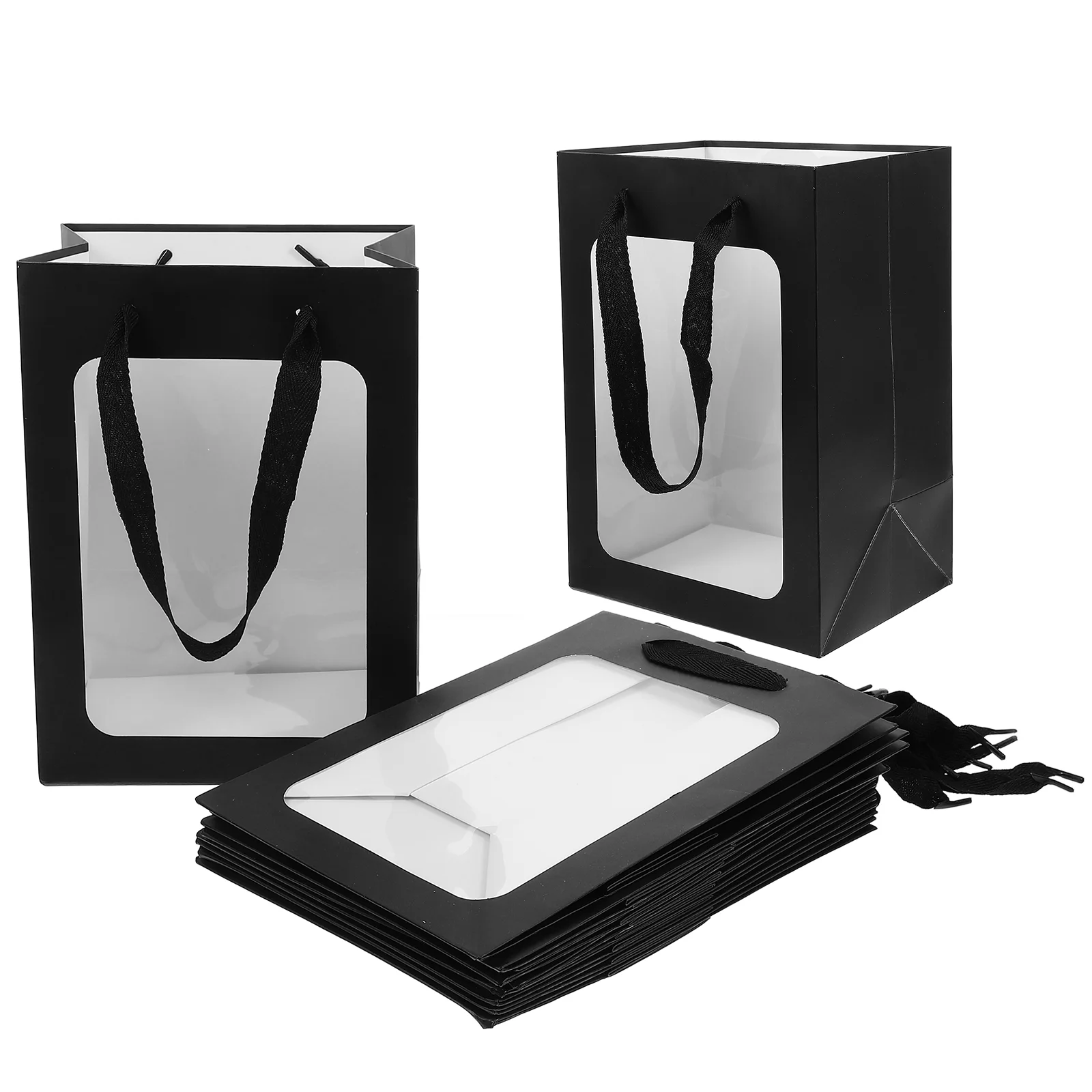 12 Pcs Transparent Tote Bags 18x13x25cm Stylish Paper Handbags Clear Window Party Wedding Gift Wrapping Shopping Bags Elegant
12 Pcs Transparent Tote Bags 18x13x25cm Stylish Paper Handbags Clear Window Party Wedding Gift Wrapping Shopping Bags Elegant
