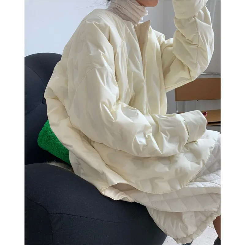Johnature Winter Lazy Crewneck Shirt Down Jacket Cotton Sweatshirts 2024 New Loose Simple Long Pullover Sweatshirts Women
Johnature Winter Lazy Crewneck Shirt Down Jacket Cotton Sweatshirts 2024 New Loose Simple Long Pullover Sweatshirts Women