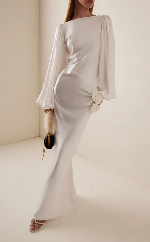 Spring and Summer New Women's Solid Color 3D Three-Dimensional Flower Decoration Long Sleeved Dress Elegant Slim Fit Dress
Spring and Summer New Women's Solid Color 3D Three-Dimensional Flower Decoration Long Sleeved Dress Elegant Slim Fit Dress