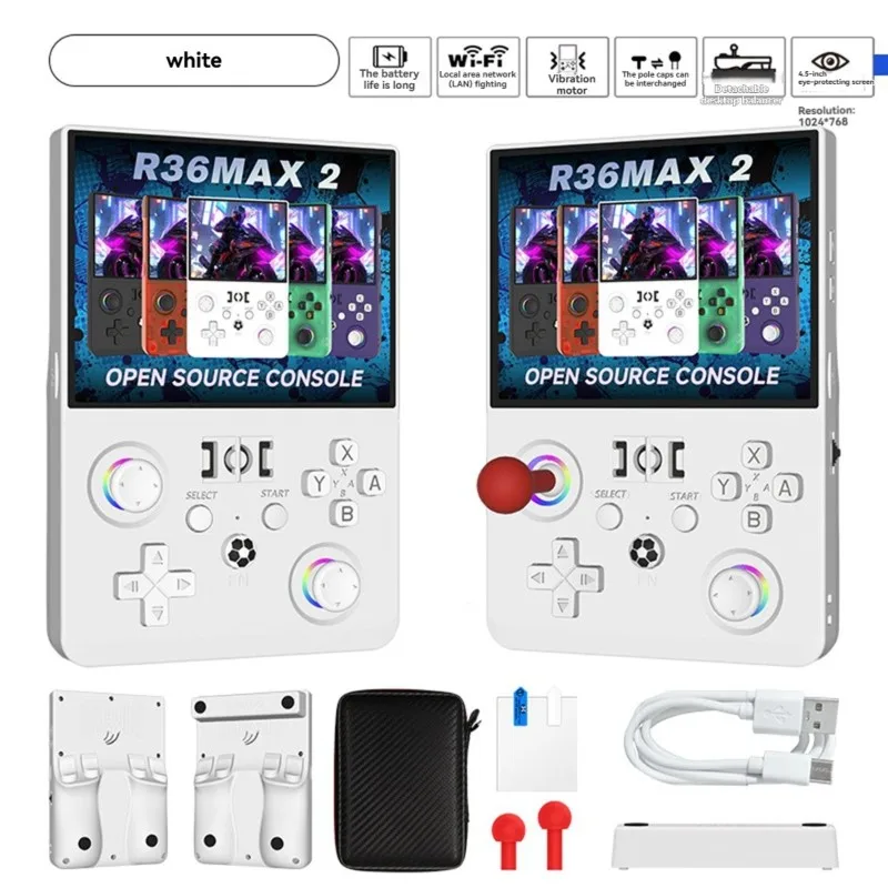 Портативная игровая консоль B68C R36MAX2 с экраном 4,5 дюйма, 22000+ игр, открытый исходный код, Wi-Fi, ретро-консоль, поддержка более 30 эмуляторов
Портативная игровая консоль B68C R36MAX2 с экраном 4,5 дюйма, 22000+ игр, открытый исходный код, Wi-Fi, ретро-консоль, поддержка более 30 эмуляторов
