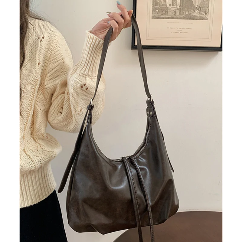 Women Vintage Lazy Style Shoulder Bags Lady Daily Commute Large Capacity Tote Bag Female Streetwear Versatile Messenger Bag
Women Vintage Lazy Style Shoulder Bags Lady Daily Commute Large Capacity Tote Bag Female Streetwear Versatile Messenger Bag