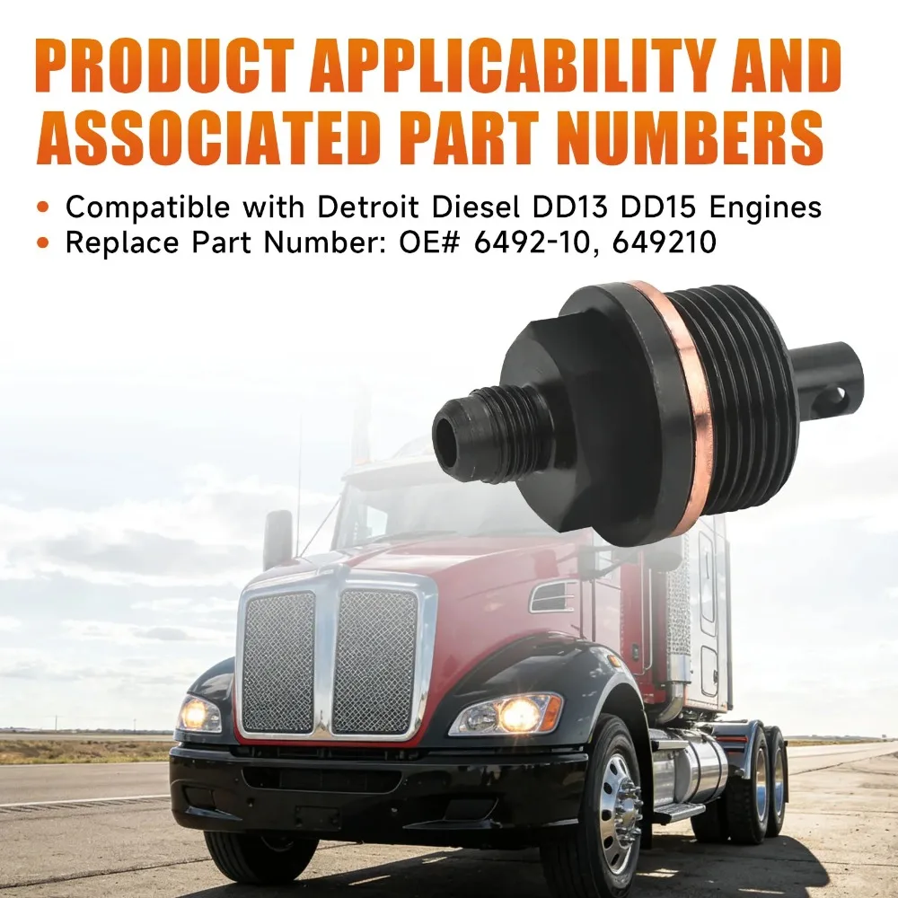 For J-49181 6492-10 Oil Priming Adapter Compatible with Detroit Diesel DD13&DD15 Engines M33×2.0 thread 27mm Hex Replacement
For J-49181 6492-10 Oil Priming Adapter Compatible with Detroit Diesel DD13&DD15 Engines M33×2.0 thread 27mm Hex Replacement