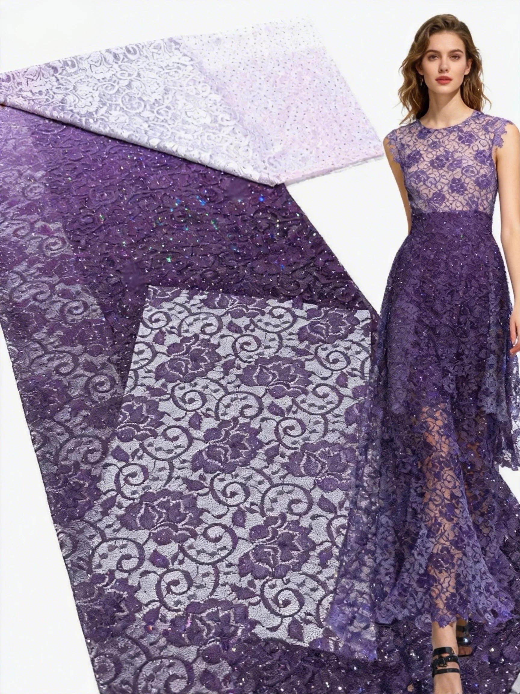 African Mesh Lace Fabric 2026 High Quality Lace French Luxury Gradient Stones Lace Nigeria Tulle Lace Fabric For Wedding Party
African Mesh Lace Fabric 2026 High Quality Lace French Luxury Gradient Stones Lace Nigeria Tulle Lace Fabric For Wedding Party