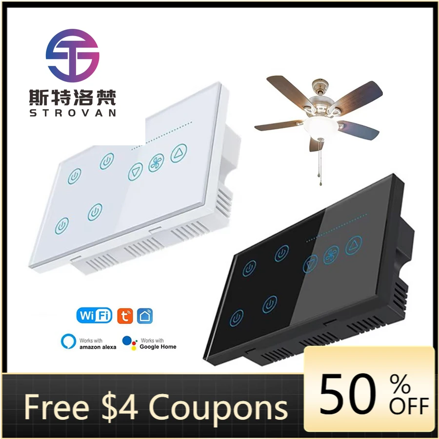 STLF 147 Tuya Wifi Smart Switch Fan Light Ceiling Fan Lamp Switch Speed Adjust App Voice Control Alexa Google Home Light Switch
STLF 147 Tuya Wifi Smart Switch Fan Light Ceiling Fan Lamp Switch Speed Adjust App Voice Control Alexa Google Home Light Switch