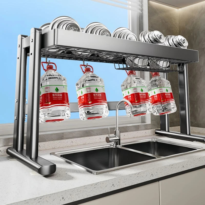 Adjustable Height Sink Shelf, Double Post Reinforced Dish Drainer, Heavy Duty Rustproof Rack, Countertop Bowl Plate Organizer
Adjustable Height Sink Shelf, Double Post Reinforced Dish Drainer, Heavy Duty Rustproof Rack, Countertop Bowl Plate Organizer