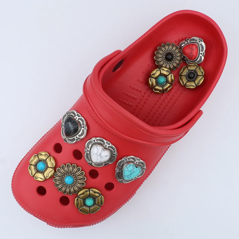 Shoe Charm Halloween Accessories Flower 지비츠 Shoe Decorations Metal Silvery Heart Shape Pines Simulated Turquoise Punk Style Gift
Shoe Charm Halloween Accessories Flower 지비츠 Shoe Decorations Metal Silvery Heart Shape Pines Simulated Turquoise Punk Style Gift