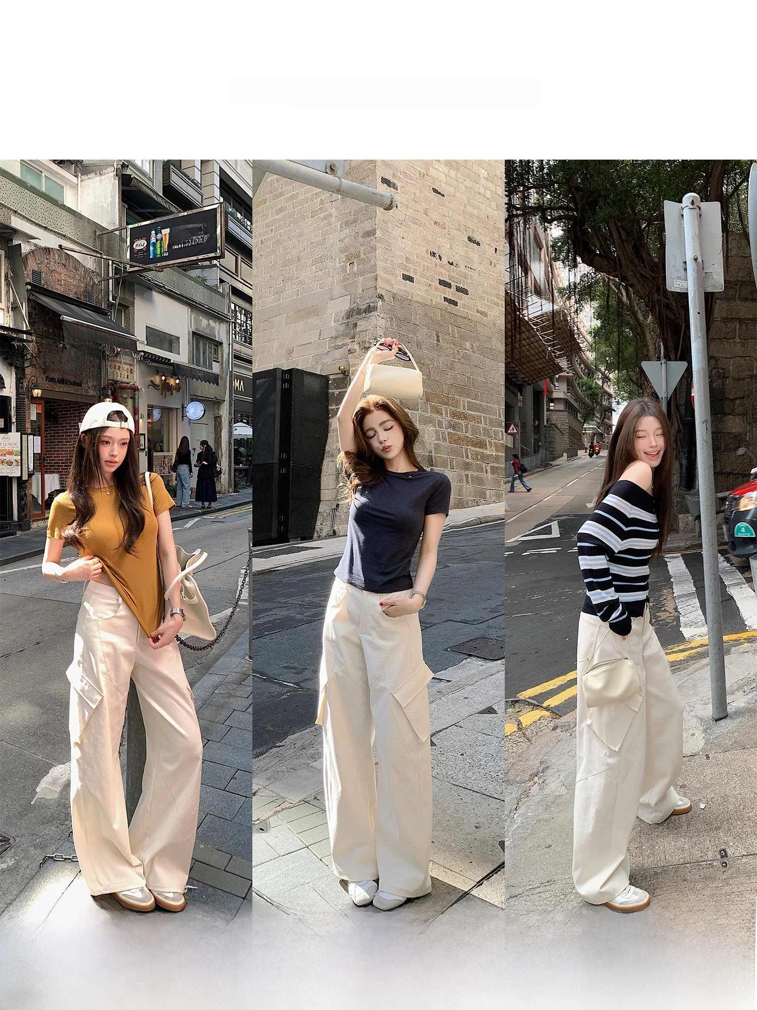 Lilylikes American Style High Waist Work Pants Large Pocket Cover Hip Casual Trousers for Women Spring Fashion Loose Fit
Lilylikes American Style High Waist Work Pants Large Pocket Cover Hip Casual Trousers for Women Spring Fashion Loose Fit