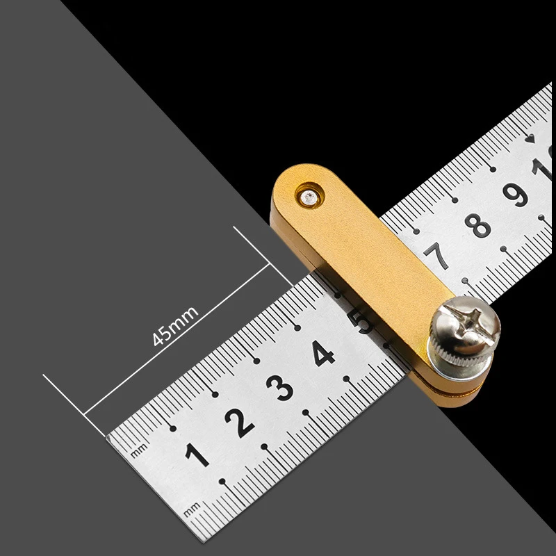 Fashion Steel Ruler Positioning Block Woodworking Scribe Drawing Mark Line Gauge Carpenter DIY Measuring Carpenter Tools
Fashion Steel Ruler Positioning Block Woodworking Scribe Drawing Mark Line Gauge Carpenter DIY Measuring Carpenter Tools