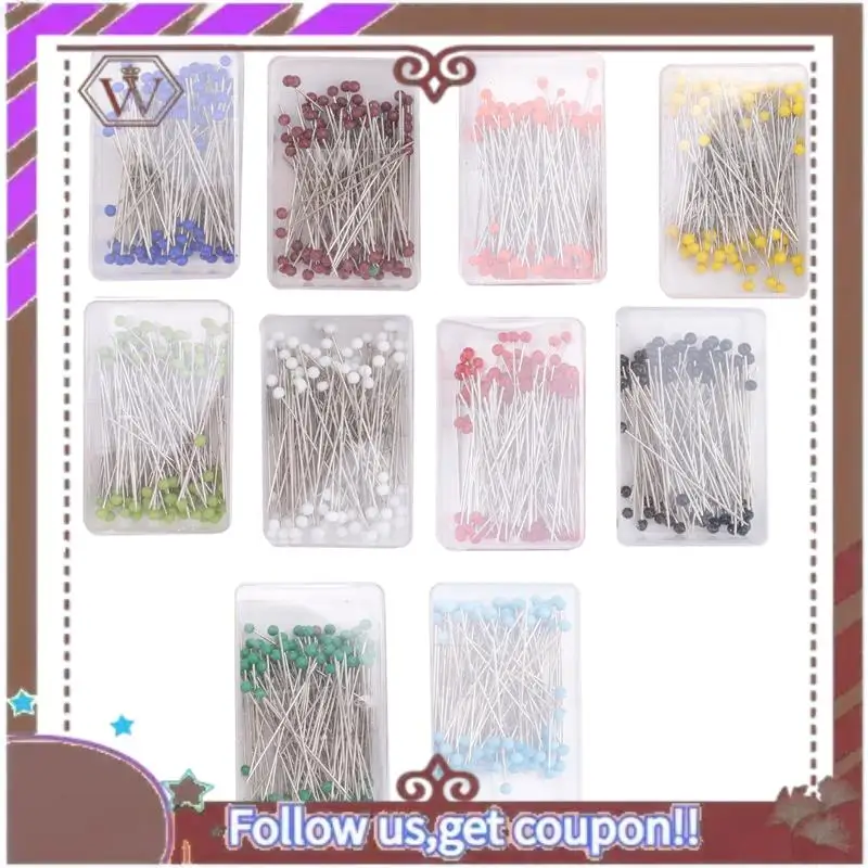 (New)-1000 Pieces Sewing Pins 38Mm Glass Ball Head Pins For Dressmaking Jewelry Components Flower Decoration With Transparent Ca
(New)-1000 Pieces Sewing Pins 38Mm Glass Ball Head Pins For Dressmaking Jewelry Components Flower Decoration With Transparent Ca