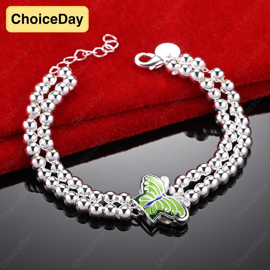 ChoiceDay 8 Inch 925 Sterling Silver 20cm Delicate Butterfly Beaded Bracelet for Women Girlfriend Jewelry Gift Accessories
ChoiceDay 8 Inch 925 Sterling Silver 20cm Delicate Butterfly Beaded Bracelet for Women Girlfriend Jewelry Gift Accessories