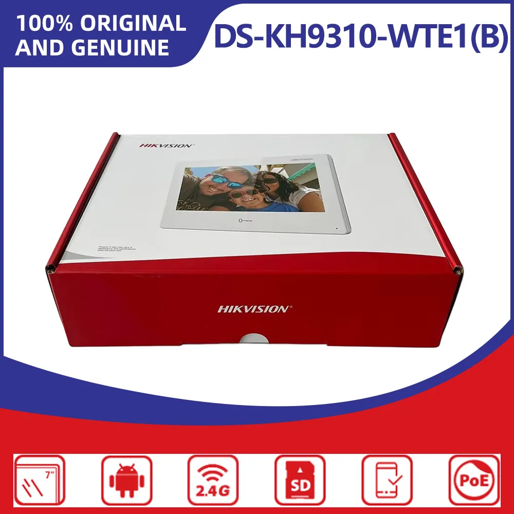Hikvision DS-KH9310-WTE1(B) 7" Android 10.1 Video Intercom Indoor Station PoE WiFi 8CH Alarm Input Door Control Security Monitor
Hikvision DS-KH9310-WTE1(B) 7" Android 10.1 Video Intercom Indoor Station PoE WiFi 8CH Alarm Input Door Control Security Monitor
