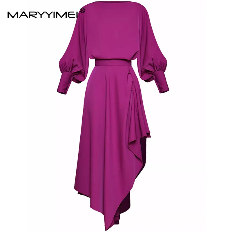 MARYYIMEI Fashion Long-Sleeved Loose Waist Tops+Solid Asymmetrical Half skirt Two-piece set Spring 2025 New
MARYYIMEI Fashion Long-Sleeved Loose Waist Tops+Solid Asymmetrical Half skirt Two-piece set Spring 2025 New