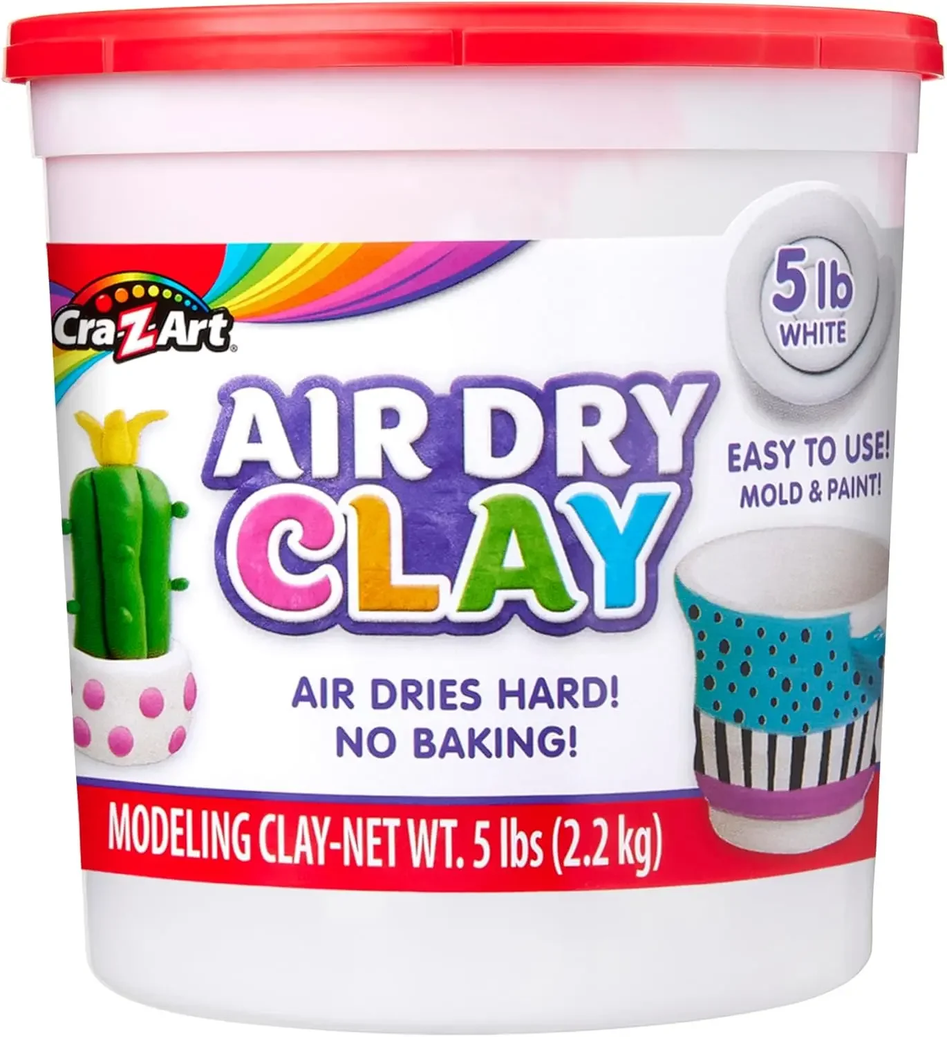 5lb Air Dry Clay Natural White - Smooth, No Kiln Needed for Sculpting & School Projects
5lb Air Dry Clay Natural White - Smooth, No Kiln Needed for Sculpting & School Projects