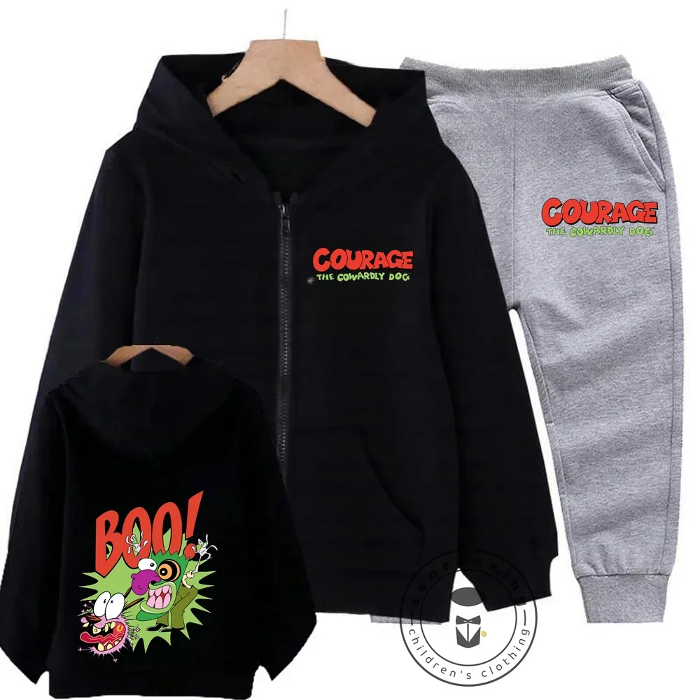 Cowardly Dog Children Zipper Hoodie Set Cartoon Print Autumn Winter Long Sleeve Sweatshirt Boys Girls Casual Sweet Harajuku Top
Cowardly Dog Children Zipper Hoodie Set Cartoon Print Autumn Winter Long Sleeve Sweatshirt Boys Girls Casual Sweet Harajuku Top