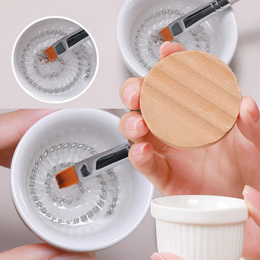 5x3.5cm Smooth Elegant Ceramic Brush Cleaner Cup Wash With Lid&Built-In Stiff-Bristle Brushes Washer Cup DIY Brush Cleaner Tool
5x3.5cm Smooth Elegant Ceramic Brush Cleaner Cup Wash With Lid&Built-In Stiff-Bristle Brushes Washer Cup DIY Brush Cleaner Tool