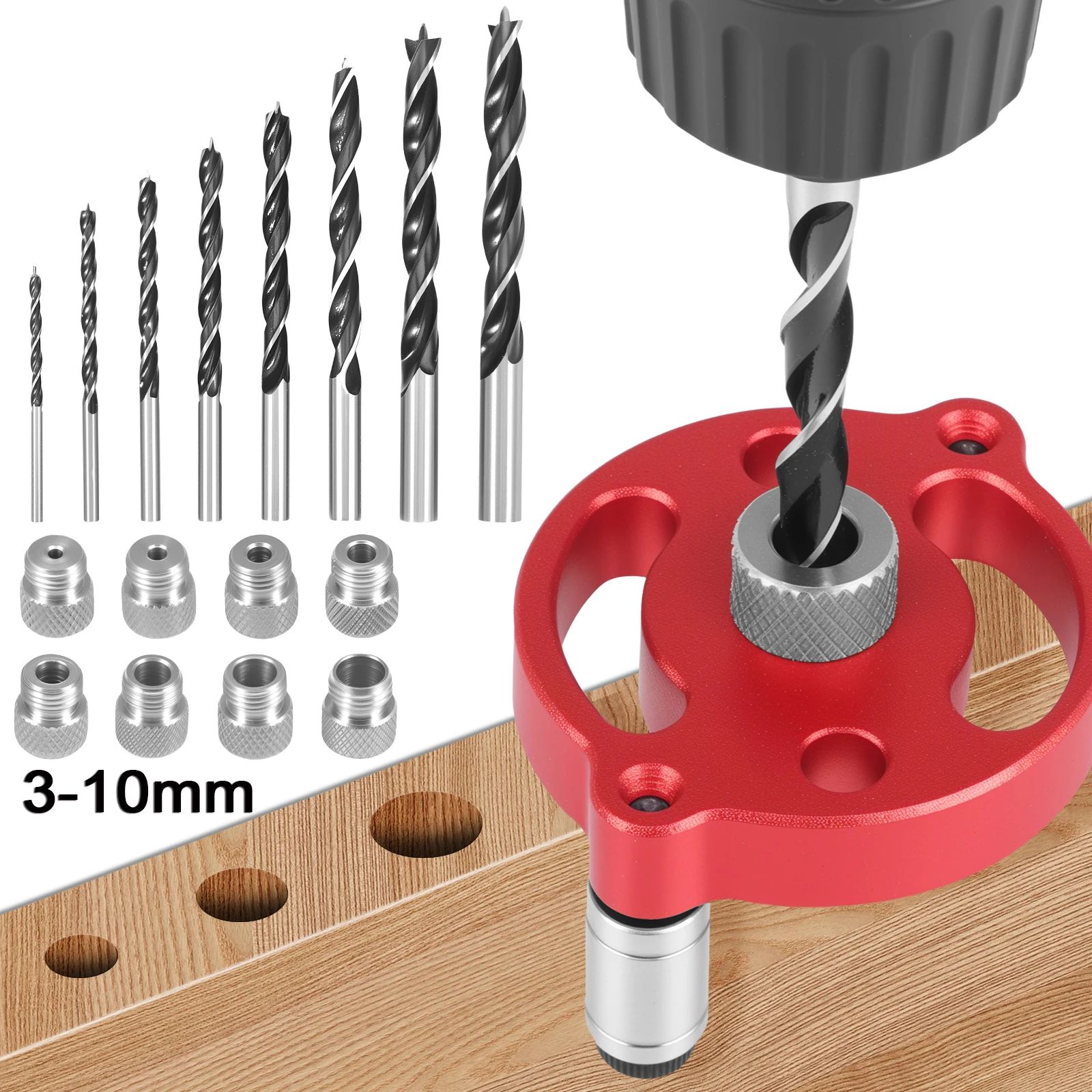 Деревообрабатывающий сверлильный станок для сверления отверстий с сверлильными втулками 3/4/5/6/7/8/9/10 мм Самоцентрирующееся дюбельное устройство Быстрое и
Деревообрабатывающий сверлильный станок для сверления отверстий с сверлильными втулками 3/4/5/6/7/8/9/10 мм Самоцентрирующееся дюбельное устройство Быстрое и