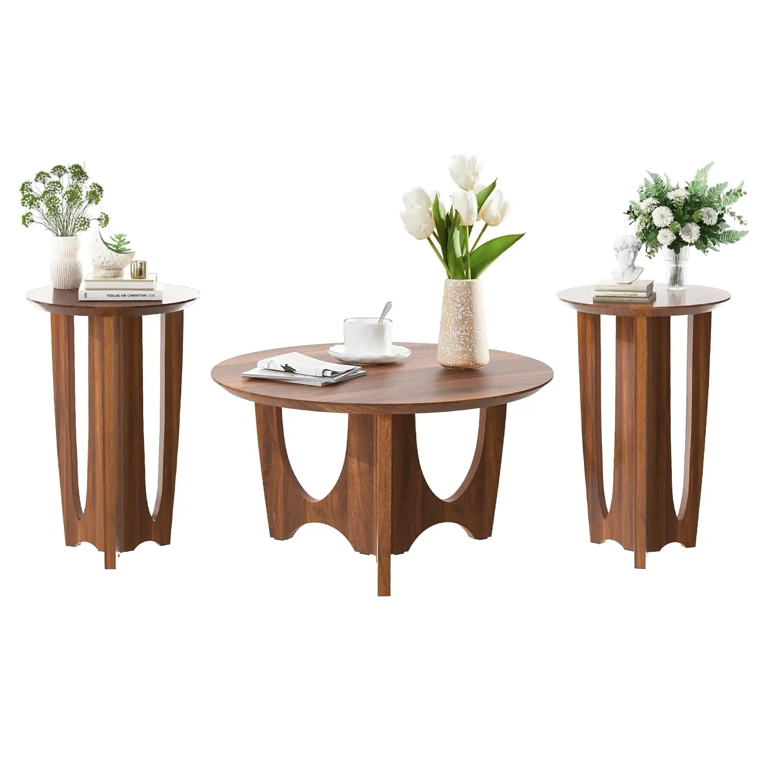 Small Round Coffee Table Set 3,Mid-Century Modern Nesting Tables w/Metal Legs,Living Room Apartment Office,Customized
Small Round Coffee Table Set 3,Mid-Century Modern Nesting Tables w/Metal Legs,Living Room Apartment Office,Customized