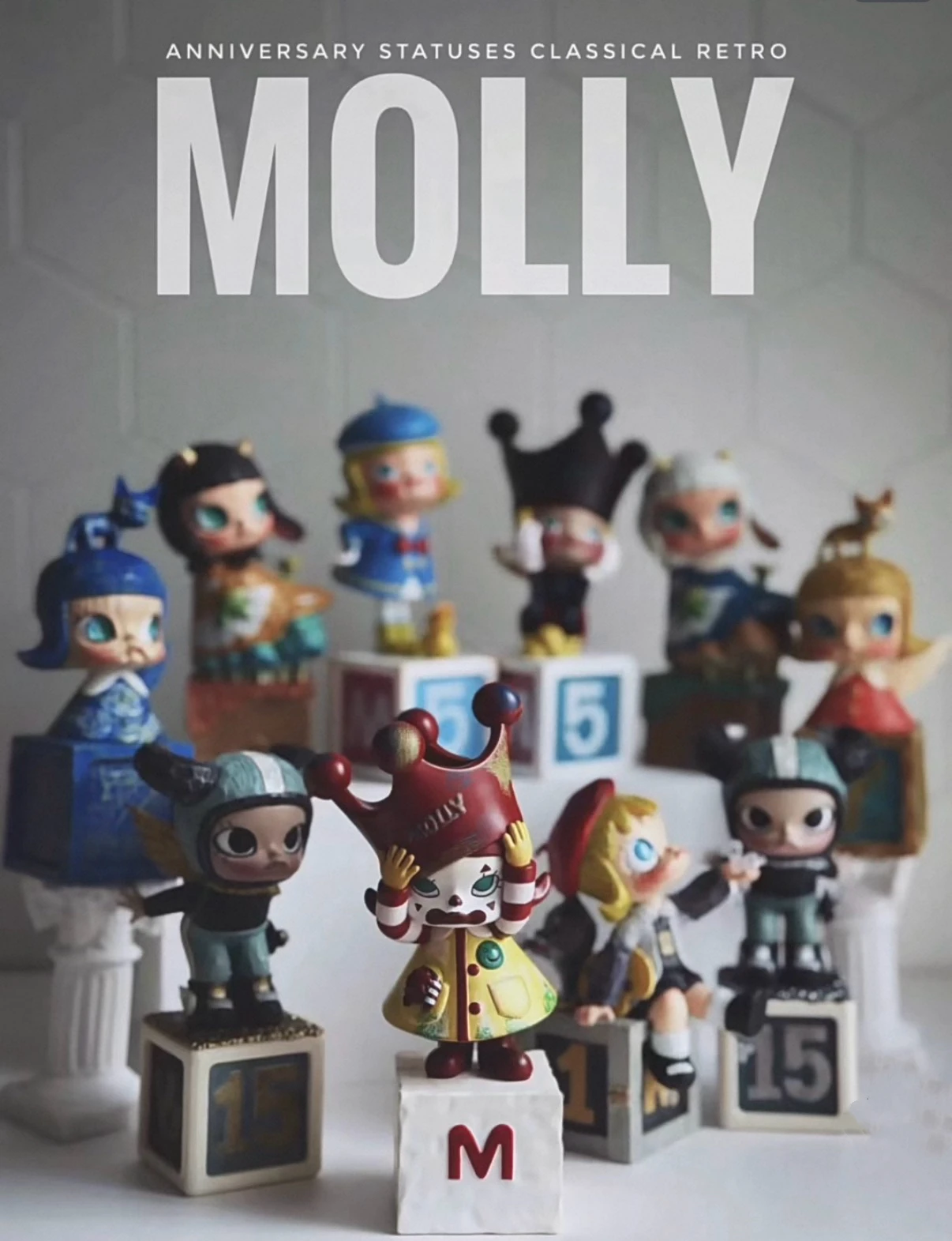 POP MART MOLLY Anniversary Statues Classical Retro 2 Series Blind Box Mystery Box Guess Bag Toys Doll Cute Anime Figure Desktop
POP MART MOLLY Anniversary Statues Classical Retro 2 Series Blind Box Mystery Box Guess Bag Toys Doll Cute Anime Figure Desktop