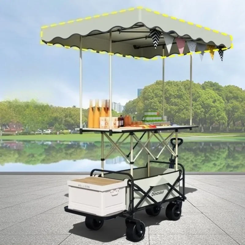 Folding Outdoor Camping Trolley Sunshade Portable Detachable Durable Storage Picnic Trolley Removable Camping Small Tools 
Folding Outdoor Camping Trolley Sunshade Portable Detachable Durable Storage Picnic Trolley Removable Camping Small Tools