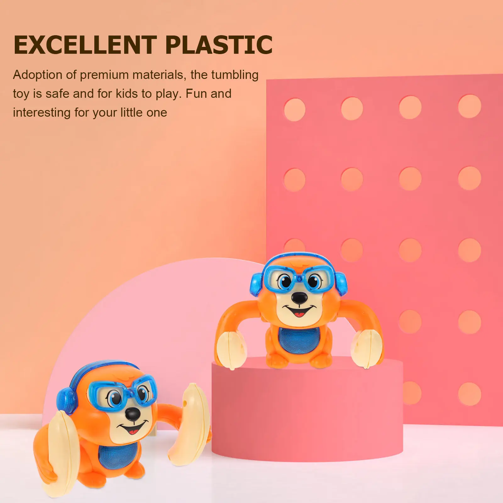 Electric Tipping Monkey Tumbling Animal Plaything with Lights Music Sound Control for Kids Early Educational Interactive
Electric Tipping Monkey Tumbling Animal Plaything with Lights Music Sound Control for Kids Early Educational Interactive