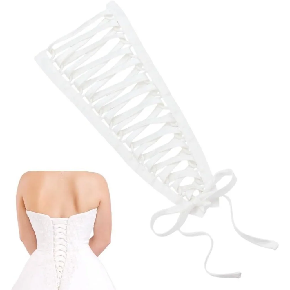 Bridal Dress Zipper Replacement Adjustable Fit Satin Corset Back Kit Lace-up Formal Prom Dress Beige 480x30x5mm
Bridal Dress Zipper Replacement Adjustable Fit Satin Corset Back Kit Lace-up Formal Prom Dress Beige 480x30x5mm