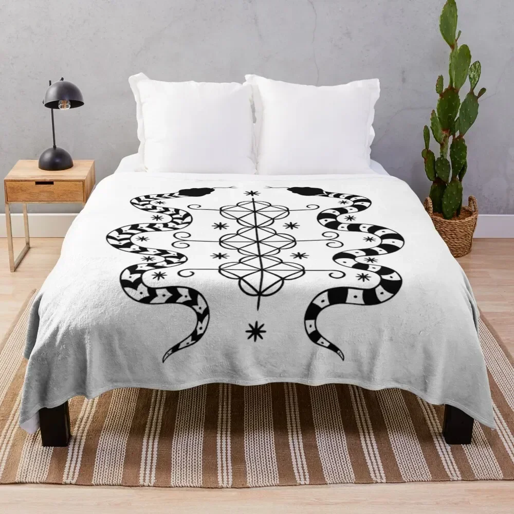 Damballah Wedo Veve loa symbol Throw Blanket Polar Plush Blankets Plush Comforter Blankets
Damballah Wedo Veve loa symbol Throw Blanket Polar Plush Blankets Plush Comforter Blankets