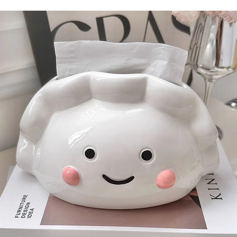 Dumpling Shape Ceramic Tissue Box Desktop Removable Cartoon Napkins Paper Household Decoration Items
Dumpling Shape Ceramic Tissue Box Desktop Removable Cartoon Napkins Paper Household Decoration Items