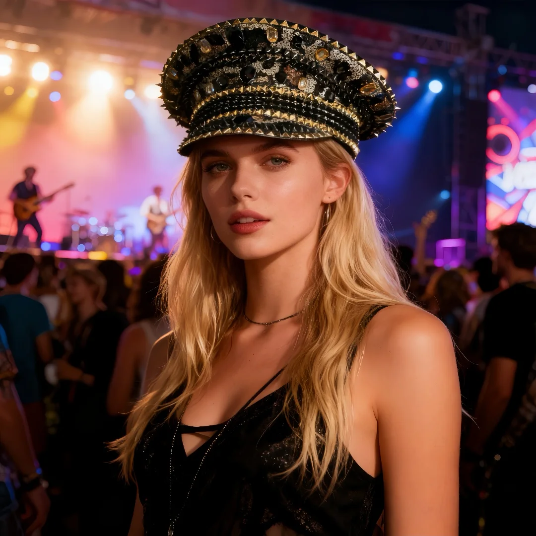 HongLuan Golden Leopard Steampunk Captain Hat Rhinestone for Burning Man Festival Woman, Vintage Military Accessories & Cap Man
HongLuan Golden Leopard Steampunk Captain Hat Rhinestone for Burning Man Festival Woman, Vintage Military Accessories & Cap Man