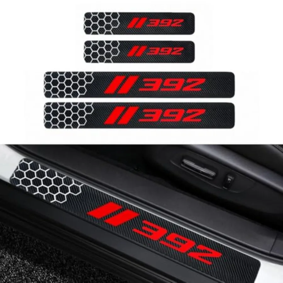 4PCS Car Door Sill Protectors Carbon Fiber Leather Sticker Automotive Door Entry Guard Compatible with Dodge Challenger Durango
4PCS Car Door Sill Protectors Carbon Fiber Leather Sticker Automotive Door Entry Guard Compatible with Dodge Challenger Durango