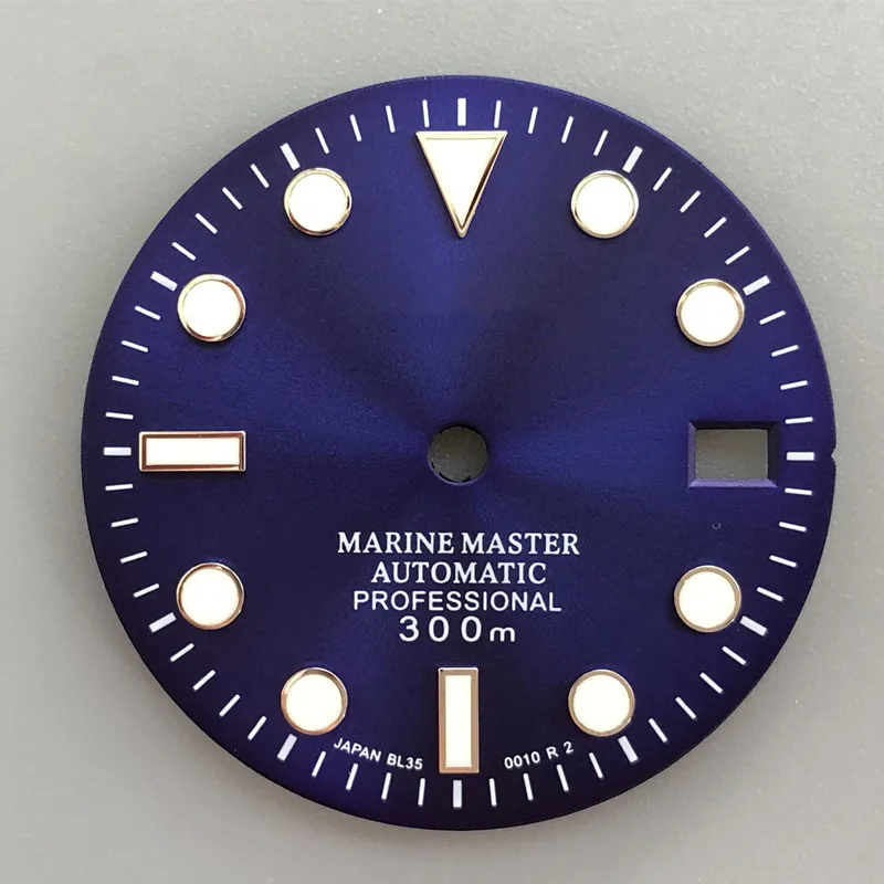 18.1 Watch Accessories Sun Pattern Blue NH35 Dial 28.5 MARINE MASTER Classic Style Japanese Movement NH35/36
18.1 Watch Accessories Sun Pattern Blue NH35 Dial 28.5 MARINE MASTER Classic Style Japanese Movement NH35/36