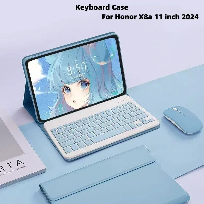 Чехол-клавиатура для Honor X8a, 11 дюймов, 2024, съемный чехол для клавиатуры Bluetooth с мышью, чехол для HUAWEI Honor X8a 2024
Чехол-клавиатура для Honor X8a, 11 дюймов, 2024, съемный чехол для клавиатуры Bluetooth с мышью, чехол для HUAWEI Honor X8a 2024